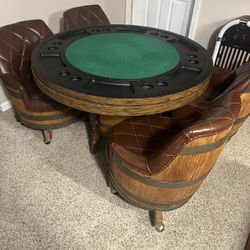 Unique Poker Table And Chairs