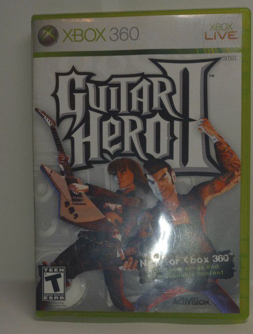 Guitar Hero 2 II Video Game Xbox 360 Game With Manual 