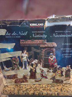 Kirkland Signature Hand-Painted Nativity Set 13-Piece