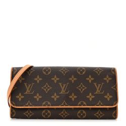 LOUIS VUITTON  Vintage authentic Monogram Pochette Twin GM