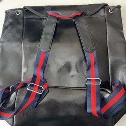 Leather Black Designer Backpack