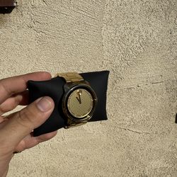 Gold watch for men, movado