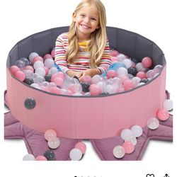  Foldable Double Layer Oxford Cloth Kids Ball Pit, Play Ball Pool Toy
