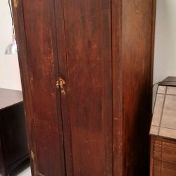 Antique Solid Wood Closet 