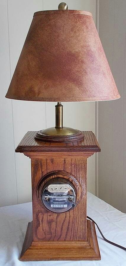 Vintage Westinghouse Electric Watt Hour Meter Lamp -