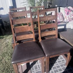 Farmhouse chairs set Of. 4- Steady Leather