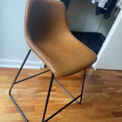 Brown Bar Stool / High Chair 