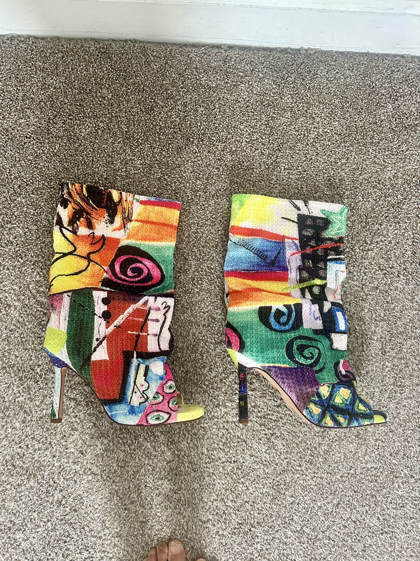 Akira Open Toe Boots