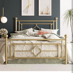 14 Inch Queen Size Metal Platform Bed Frame 