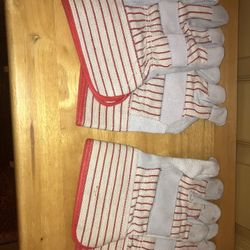 2 Pairs of Heavy Duty Work Gloves 