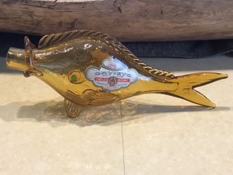 VINTAGE - MURANO FISH WINE BOTTLE-$30