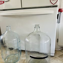 These Are 2 Large Glass Jugs 5 Gal & 6 1/2 Gal.