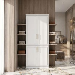 New White Clothing Organizer Storage Unit