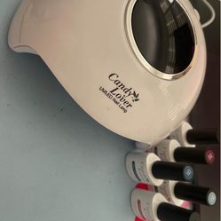 UV lamp Top Coat Base Coat And Several Polishes