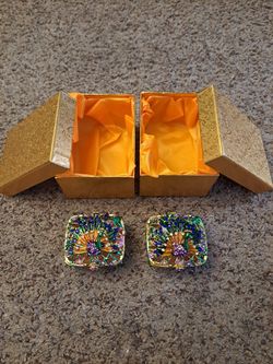 Peacock Trinket Boxes