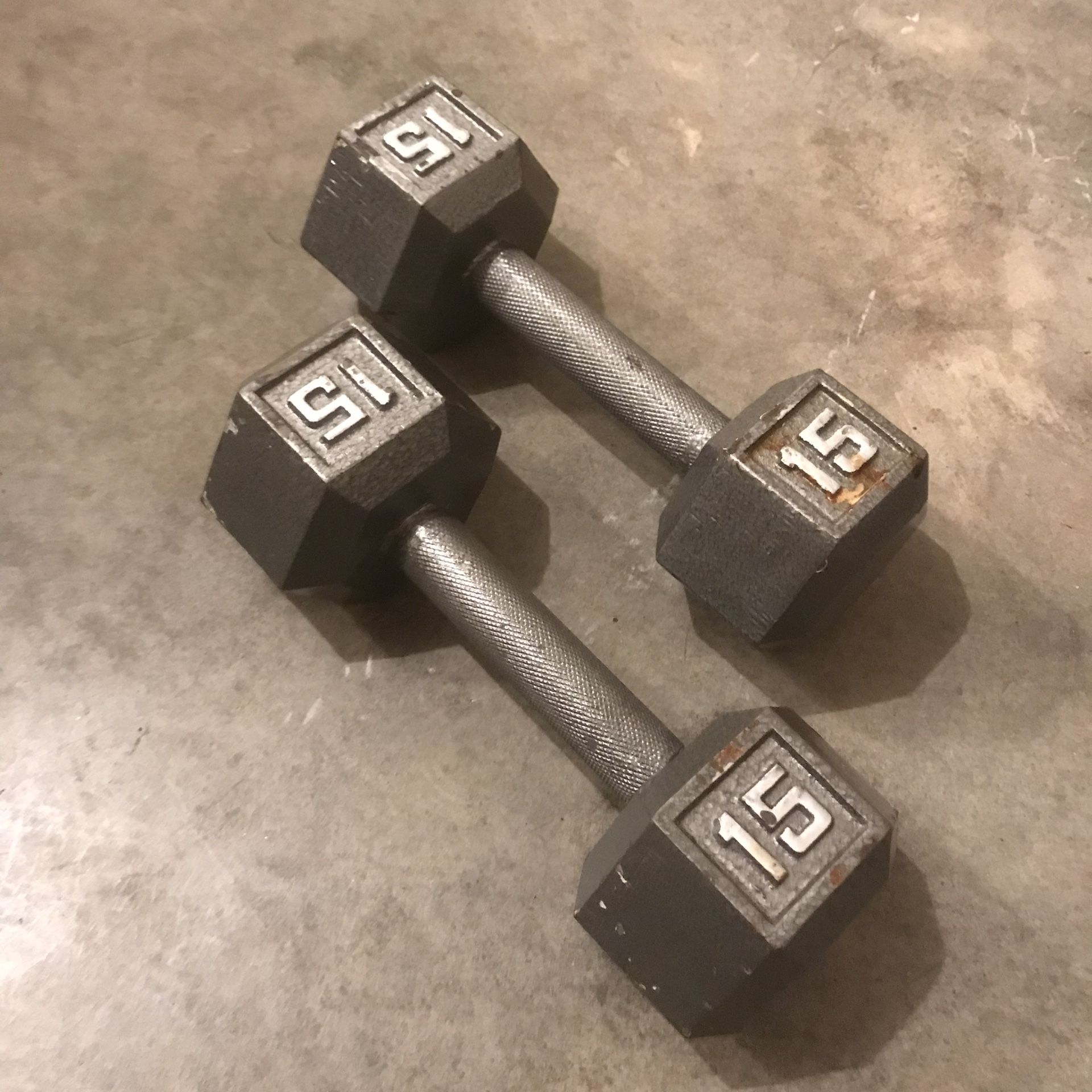 15lb Dumbbells Pair