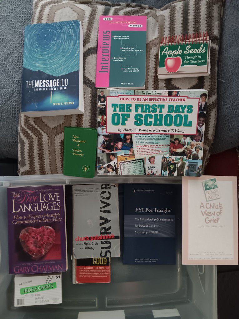 Various School / Teaching Books And Bibles