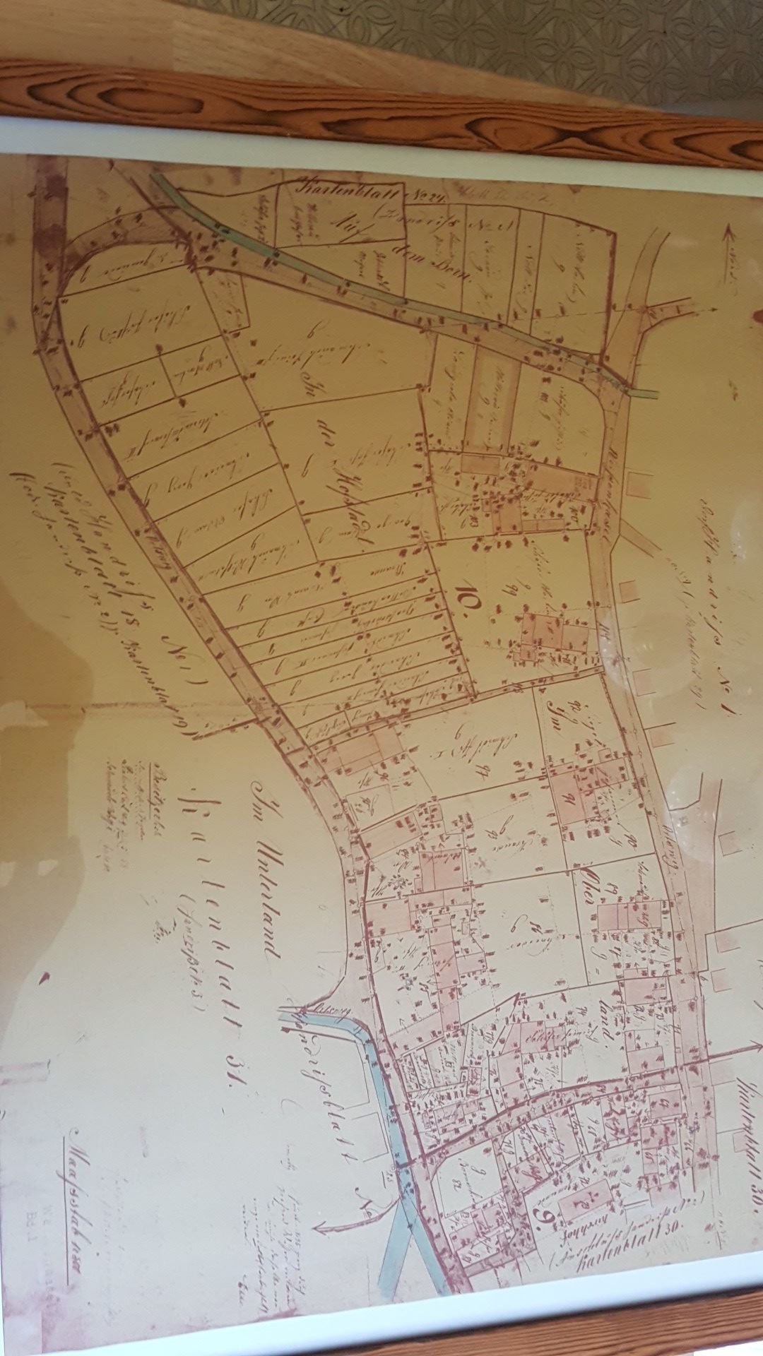 Large old german map