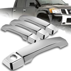 For 2004 2015 Nissan Titan Armada Mirror Chrome Door Handle Cover