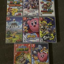 Splatoon Fire Emblem Mario Luigi Donkey Kong Zelda Kirby Luigi Nintendo Switch NEW & SEALED