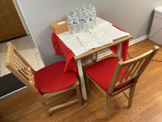 Wooden Table and Chairs Set