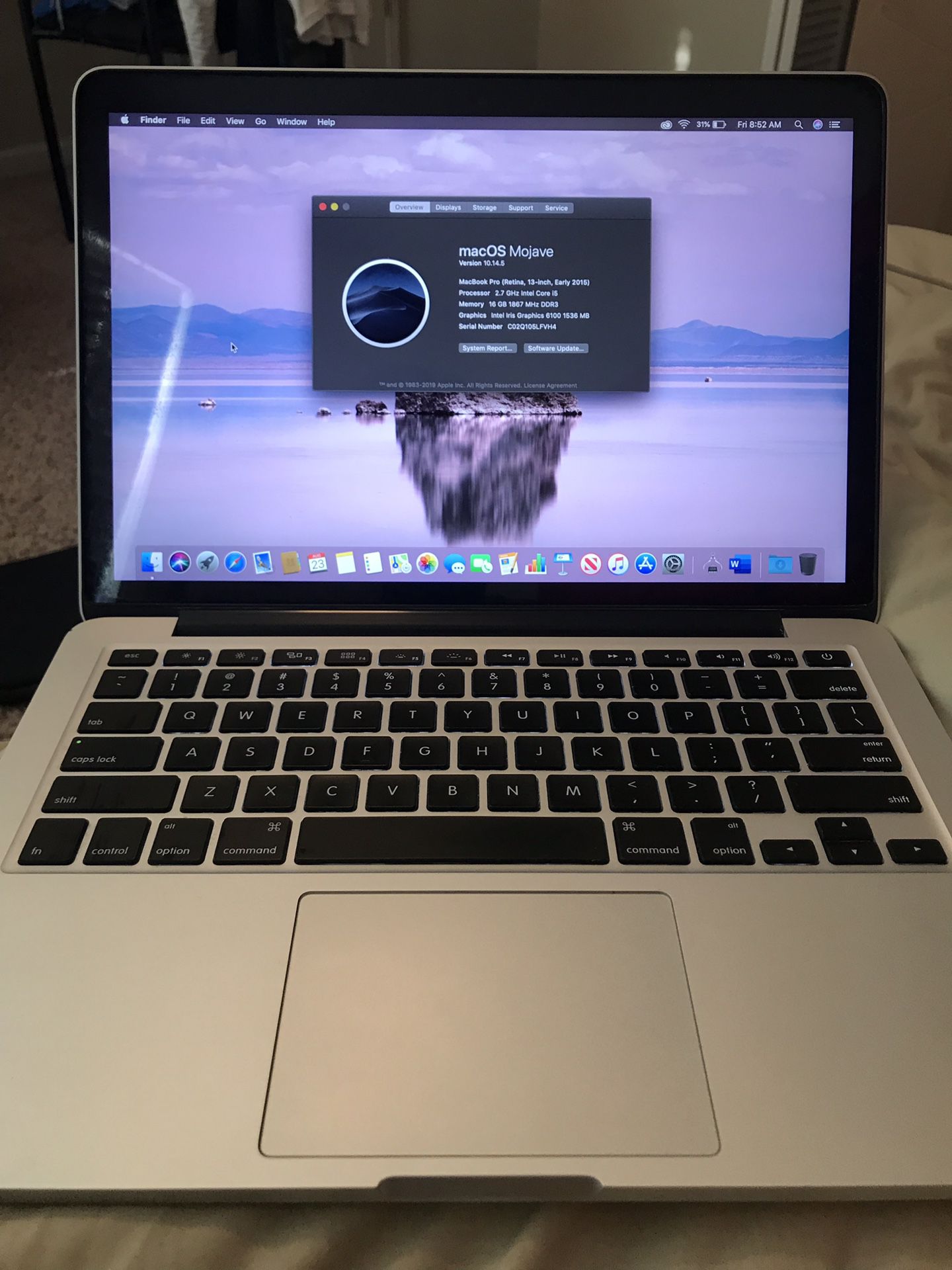 2015 MacBook Pro with 16GB RAM AND FULLY LOADED!!!
