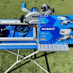 Kobalt Tile saw / Wet Saw full-size & Handheld - Pricing in ad