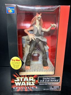Star Wars Episode 1 Dancing Jar Jar Binks Sound and Voice Activated~1980 $75 O.B.O
