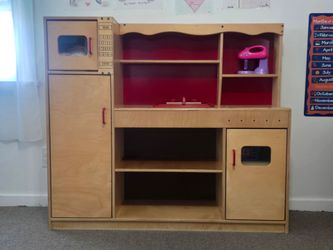 Wooden Kids Play Kitchen Set