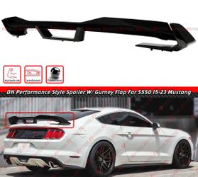 15-23 Ford Mustang Gloss Black Wing W/ Gurney Flap