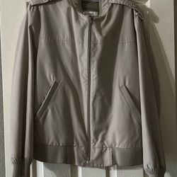 💧London Fog💧 Khaki Lightweight Bomber Jacket - Men’s 42