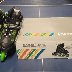 Roller Derby ION 7.2 Inline Skates with Aluminum Frames and Adjustable Sizing

