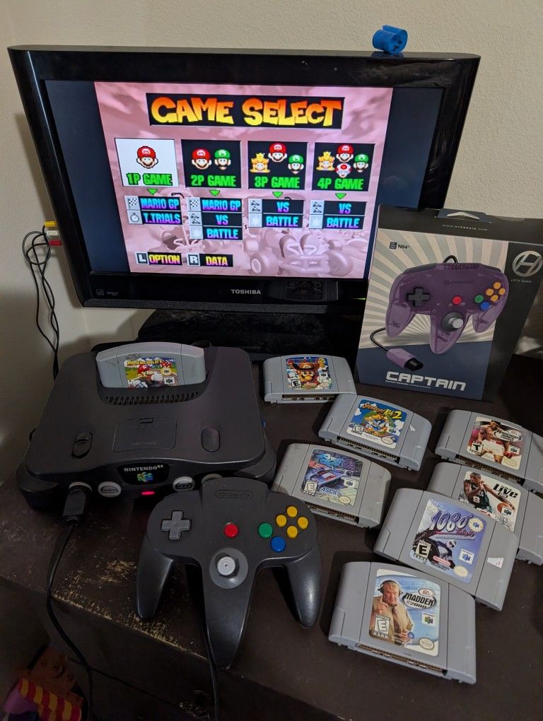 N64 bundle W/Mario kart And More