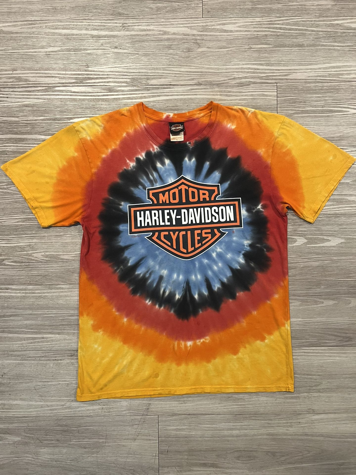 Harley Davidson vintage tie-dye shirt Sz L