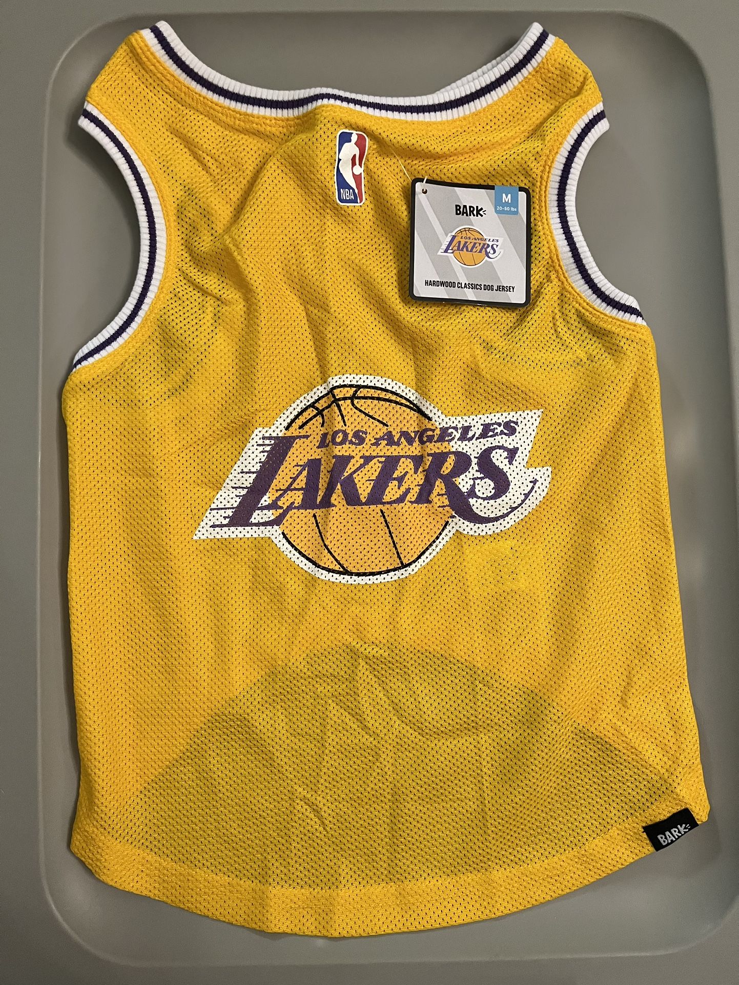Bark LA Lakers Dog Jerseys M&L