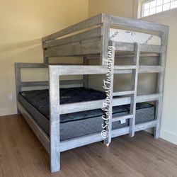 Queen Bunk Bed With Mattresses 