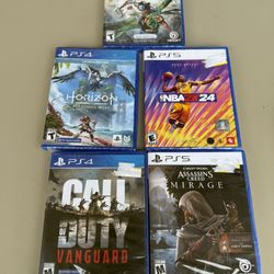 PS4.5 Games Brand New 20.00 Each