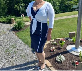 Rock Steady pin Up Style Dress SZ 12/14