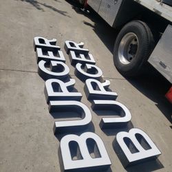 "BURGER " Light Up Sign