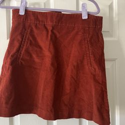 Corduroy Mini Skirt