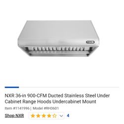 36" 900 CFM Stainless Steel Range Hood *NEW*