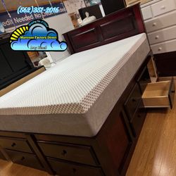 Queen Storage Bed Mattress Drawers New 