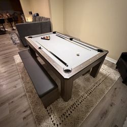 3 In 1 Pool Table, Ping Pong & Dining Table