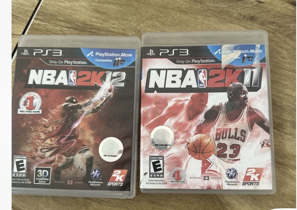 PS3 Lot NBA2k11 &Nba2k12