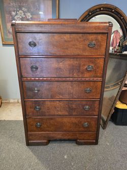 Antique tall boy dresser