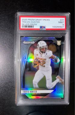 Travis Hunter Grade 9 Card 2025 Panini Prizm Draft Picks