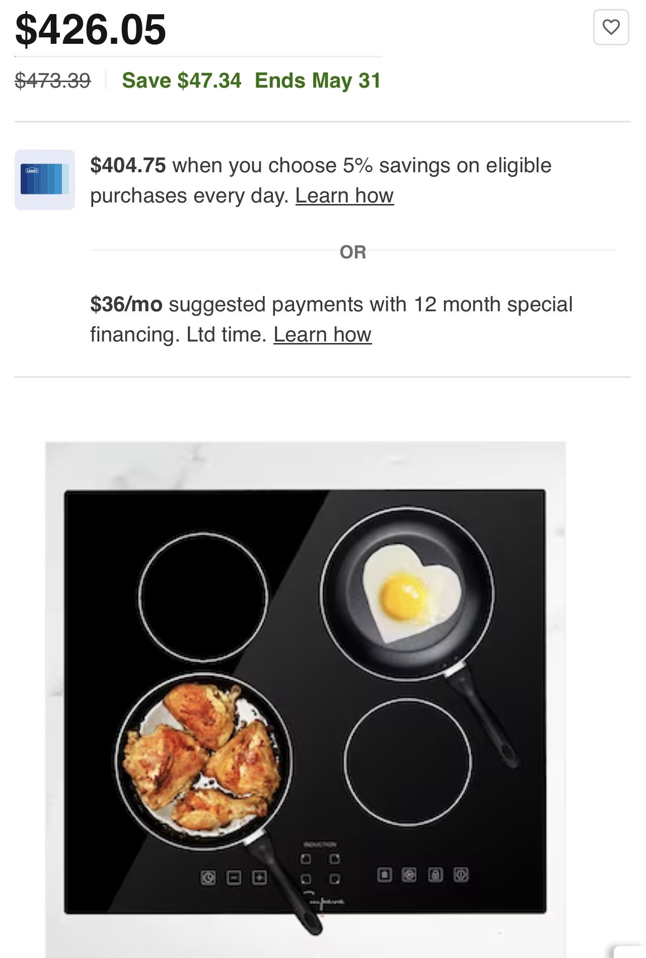 Empava 24-in 4 Elements Black Induction Cooktop