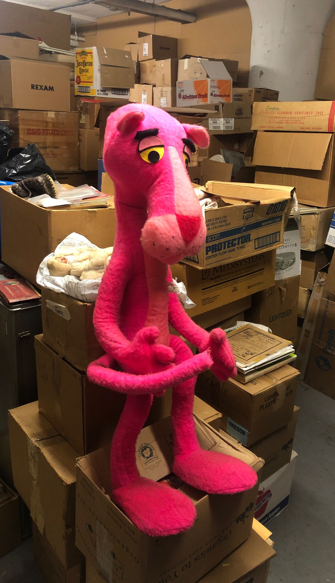 1964 Pink Panther Large Plush stuffed animal by Mighty Star