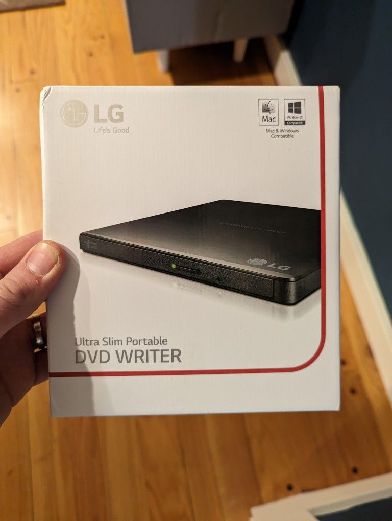 LG Ultra Slim Portable DVD writer - Never used