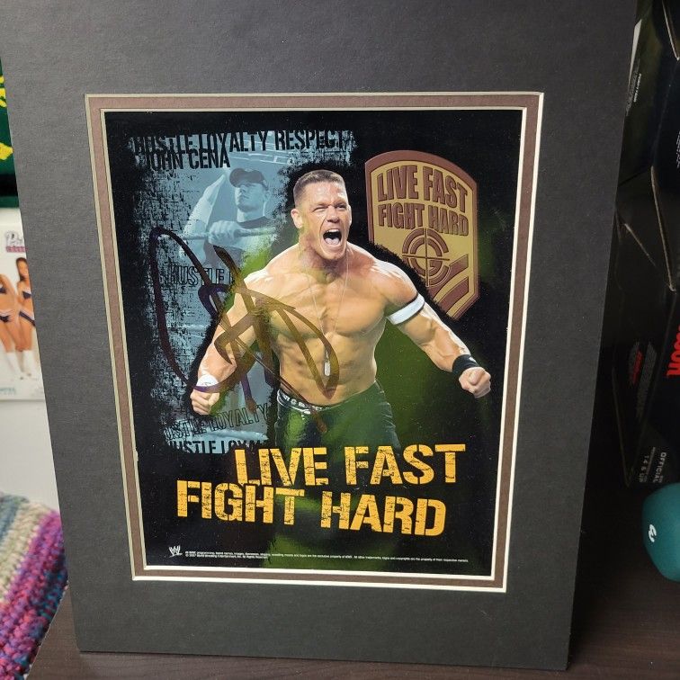 John Cena Autograph 8x10 WWE